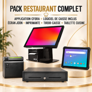 Pack Restaurant Complet avec application CFORA, logiciel de caisse et matériel