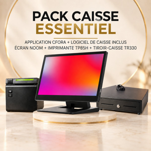 Pack Caisse Essentiel avec application CFORA, logiciel de caisse et matériel