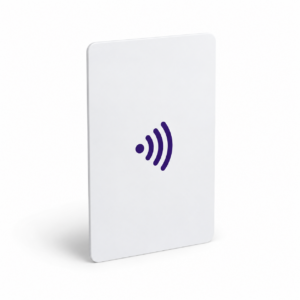 Badge NFC blanc pour identification des utilisateurs