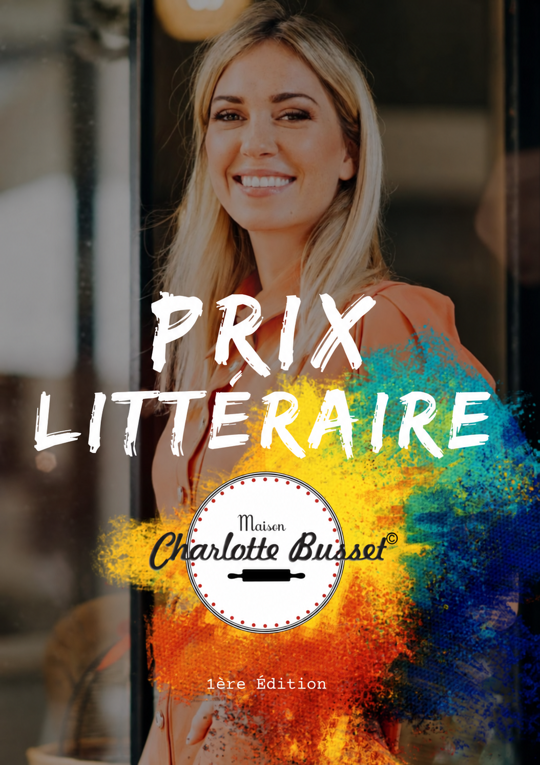 Affiche de la première édition du prix littéraire Maison Charlotte Busset.